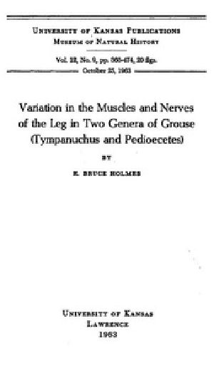 [Gutenberg 41812] • Variation in the Muscles and Nerves of the Leg in Two Genera of Grouse (Tympanuchus and Pedioecetes)